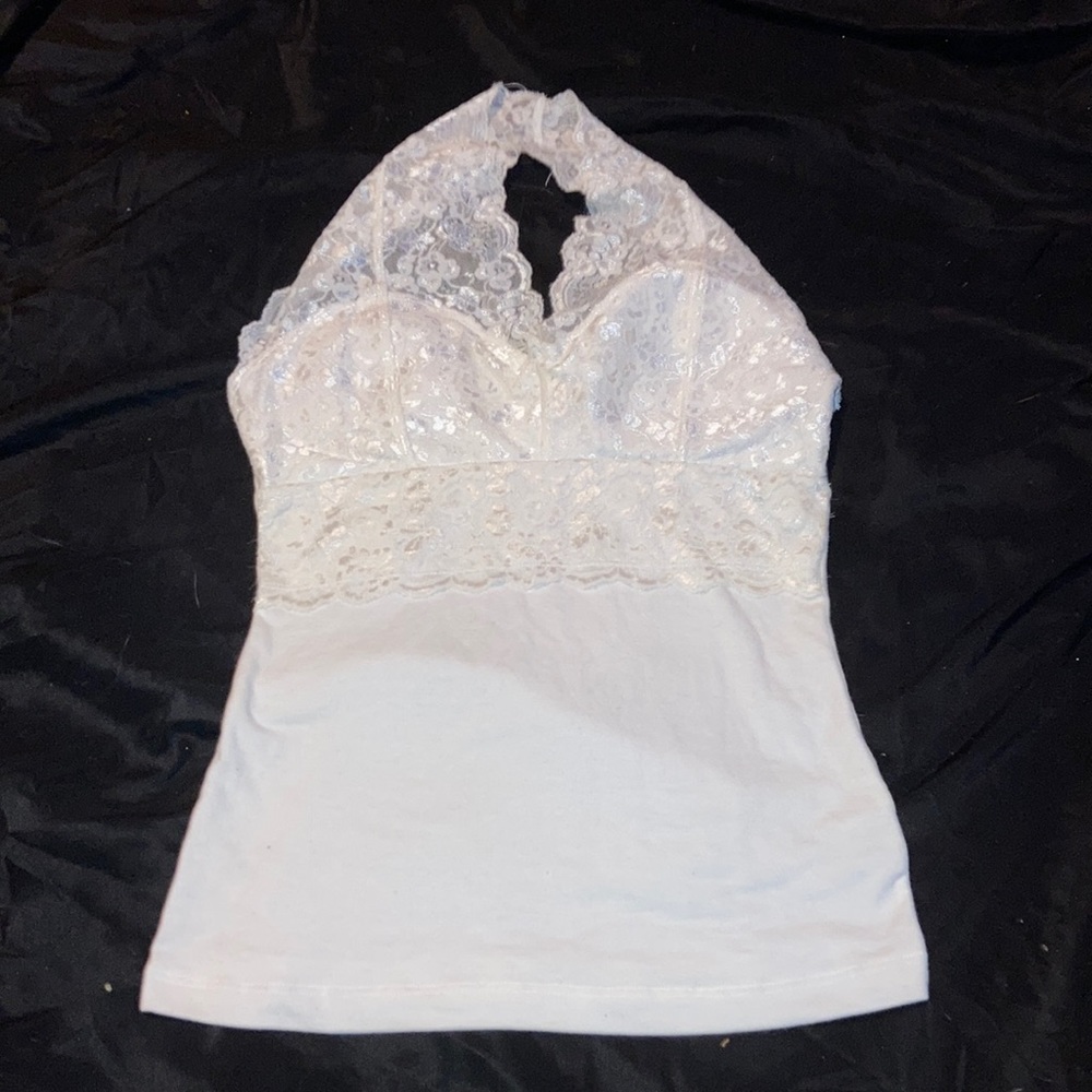Zenana Outfitters Medium, White, Lace, & Open Back